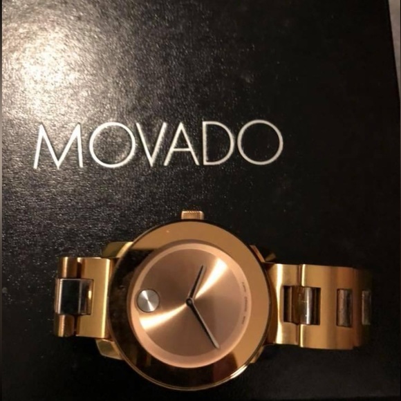 Movado Bold Rose Gold Timepiece - Picture 6 of 8